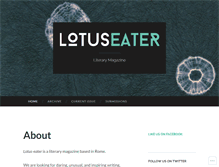 Tablet Screenshot of lotus-eatermagazine.com